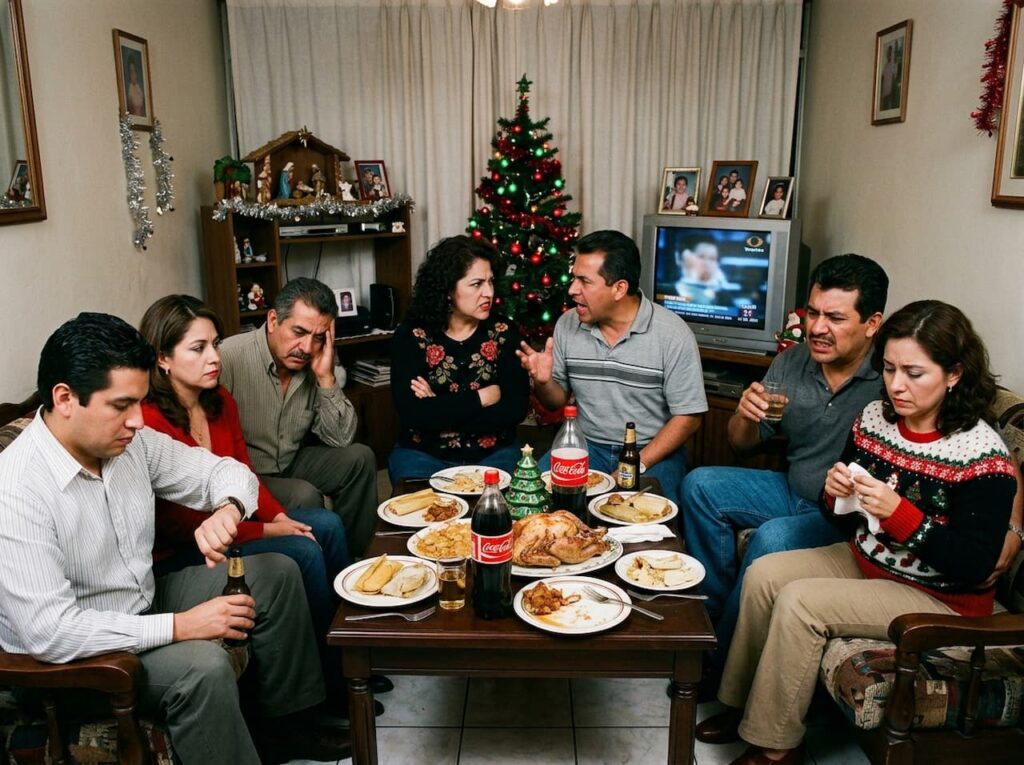 Cena navideña incómoda