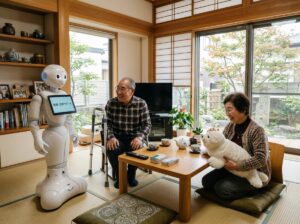 Robots que ayudan a cuidar a adultos mayores